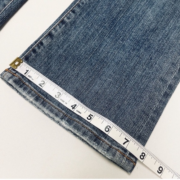 Y2K Red Engine Original Cropped Straight Leg Jeans - Picture 7 of 11